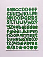 Lámina de Stickers de Letras - Unicolor - Miniatura 4