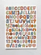 Lámina de Stickers de Letras - Unicolor - Miniatura 1