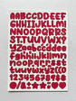 Lámina de Stickers de Letras - Unicolor - Miniatura 7