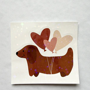 Sticker Perrito Salchicha