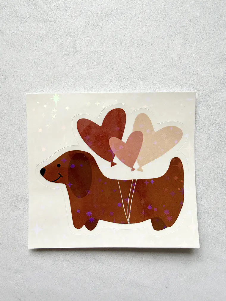 Sticker Perrito Salchicha 1