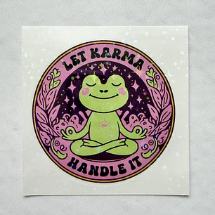 Sticker Karma Frog