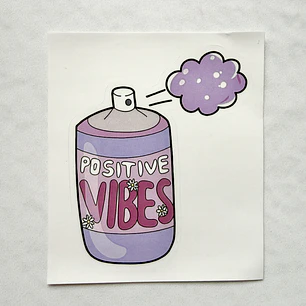 Sticker Positive Vibes
