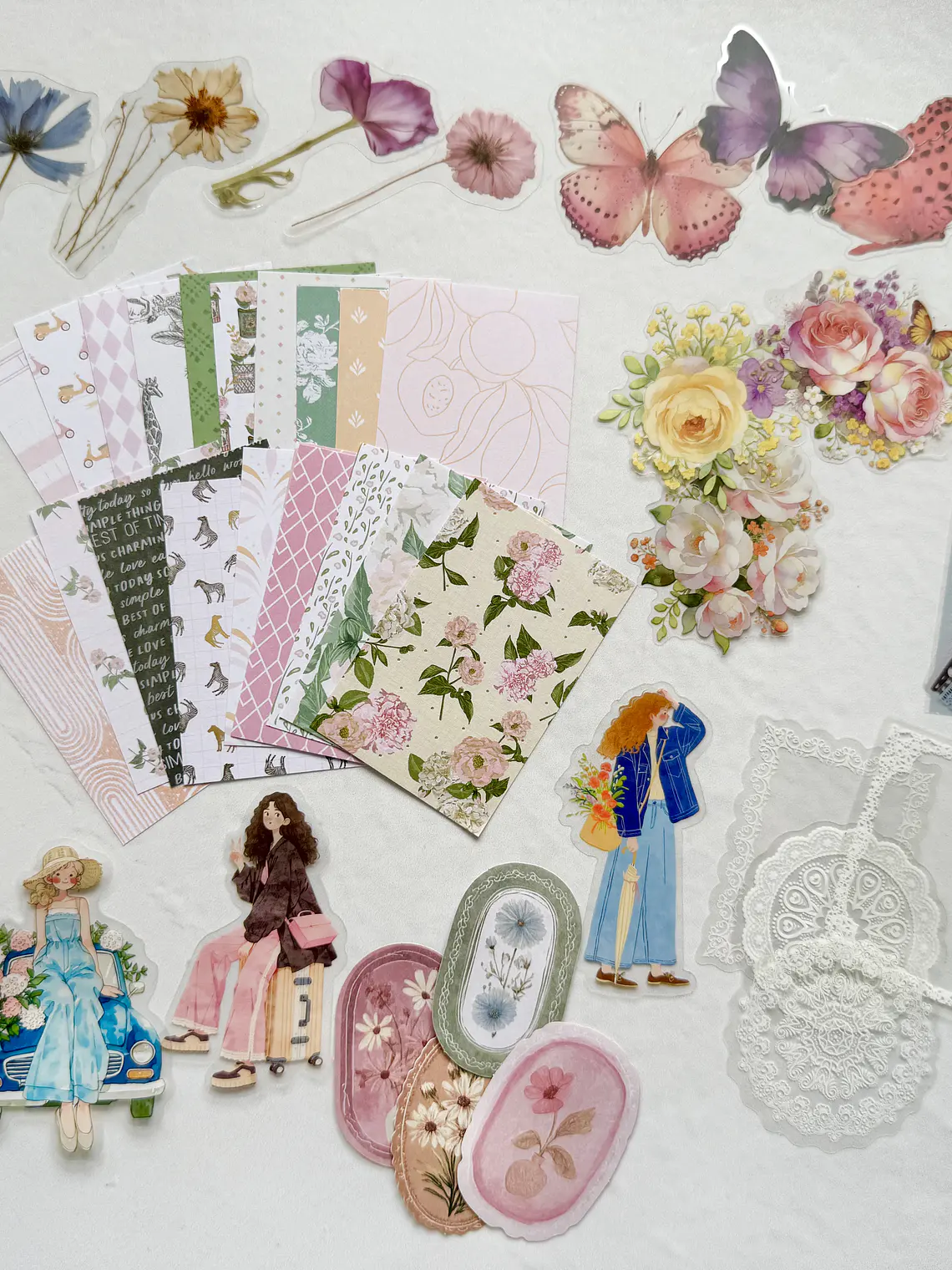 Decorative Sticker Box - Papeles Soft Floral 1