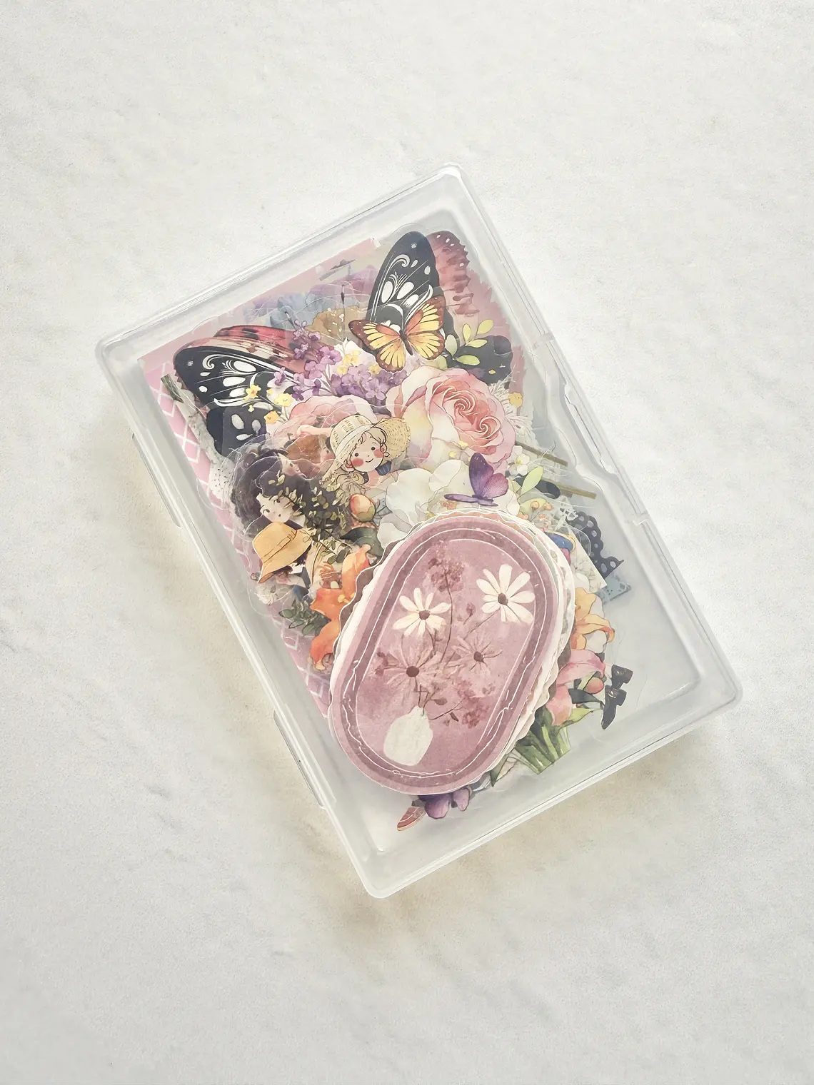 Decorative Sticker Box - Papeles Butterflies 1