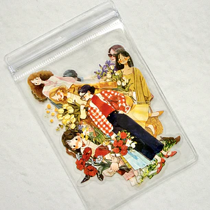 12 Stickers Girls & Blooms - 03