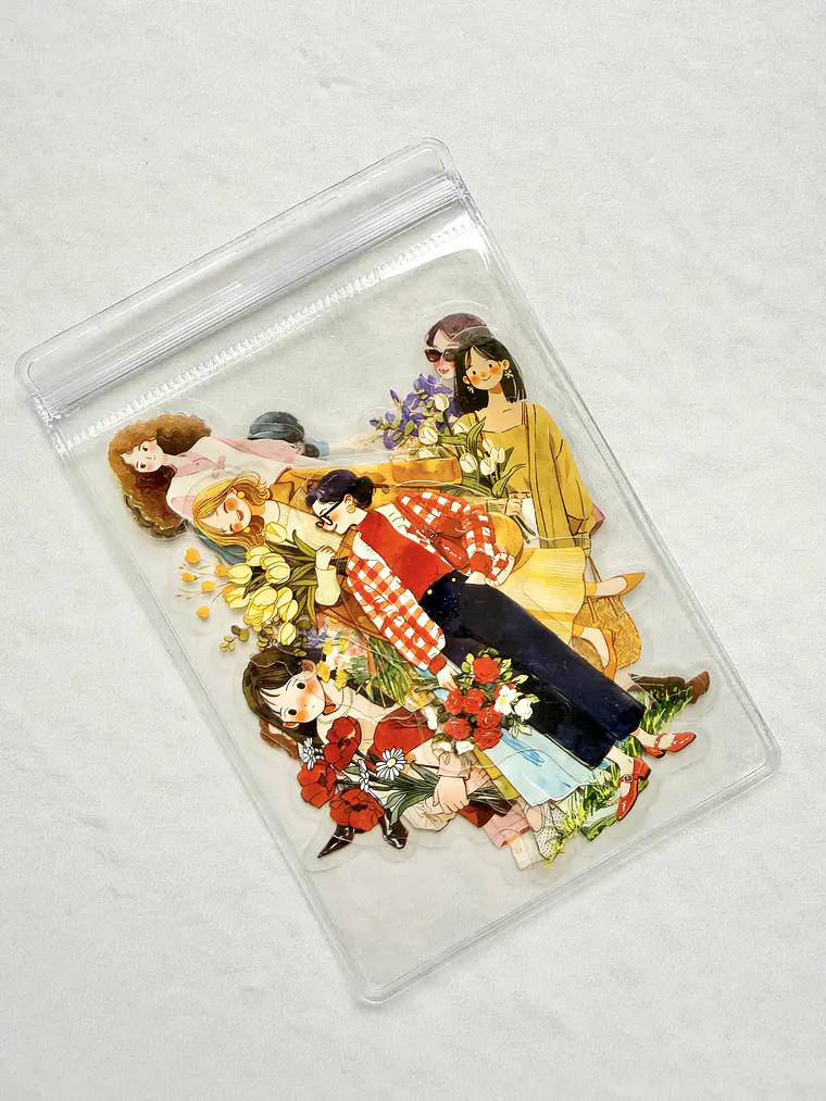 12 Stickers Girls & Blooms - 03 1