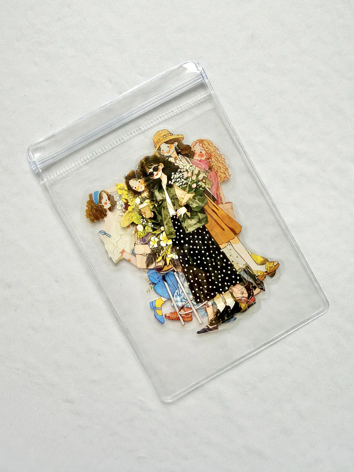 12 Stickers Girls & Blooms - 04 1