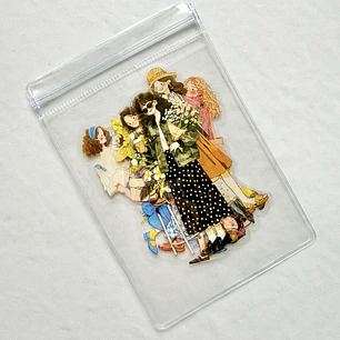 12 Stickers Girls & Blooms - 04