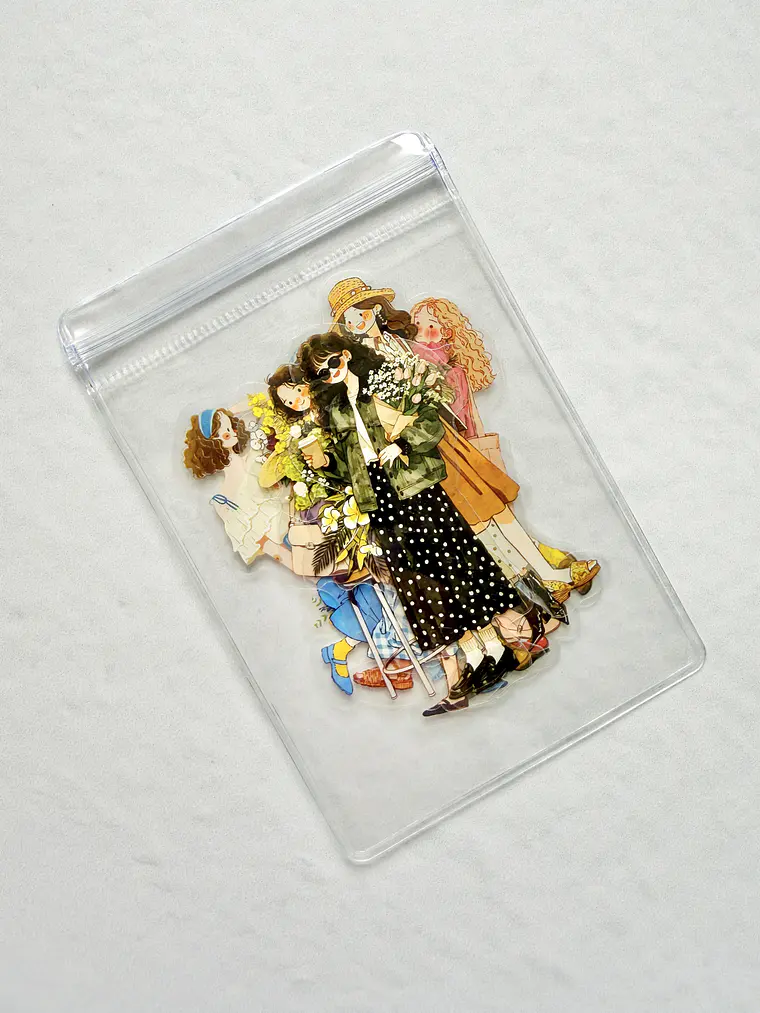 12 Stickers Girls & Blooms - 04 1