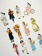 12 Stickers Girls & Blooms - 05 - Miniatura 2