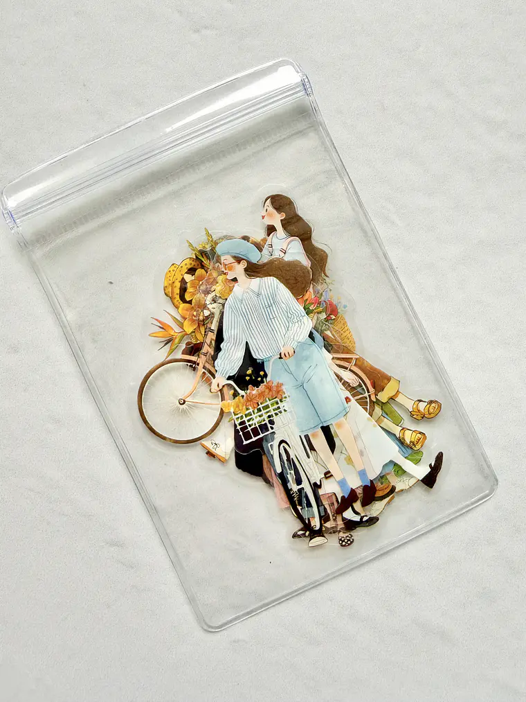12 Stickers Girls & Blooms - 05 1