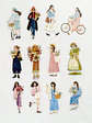 12 Stickers Girls & Blooms - 05 - Miniatura 3