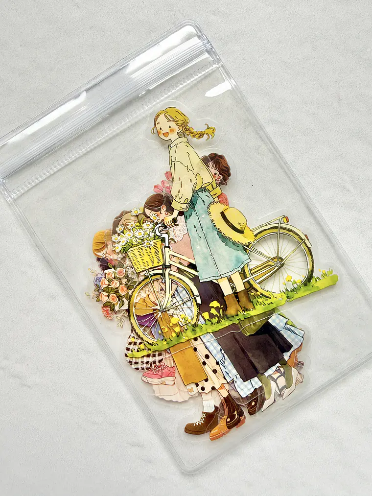 12 Stickers Girls & Blooms - 07 1