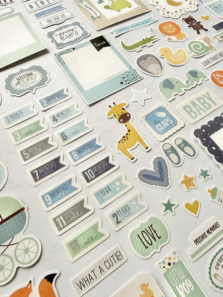 Little Boy Memories - Die Cuts 3