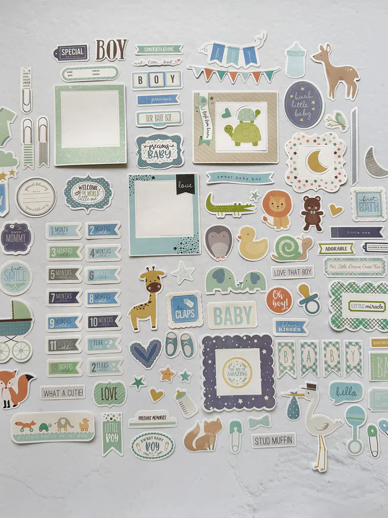 Little Boy Memories - Die Cuts 2