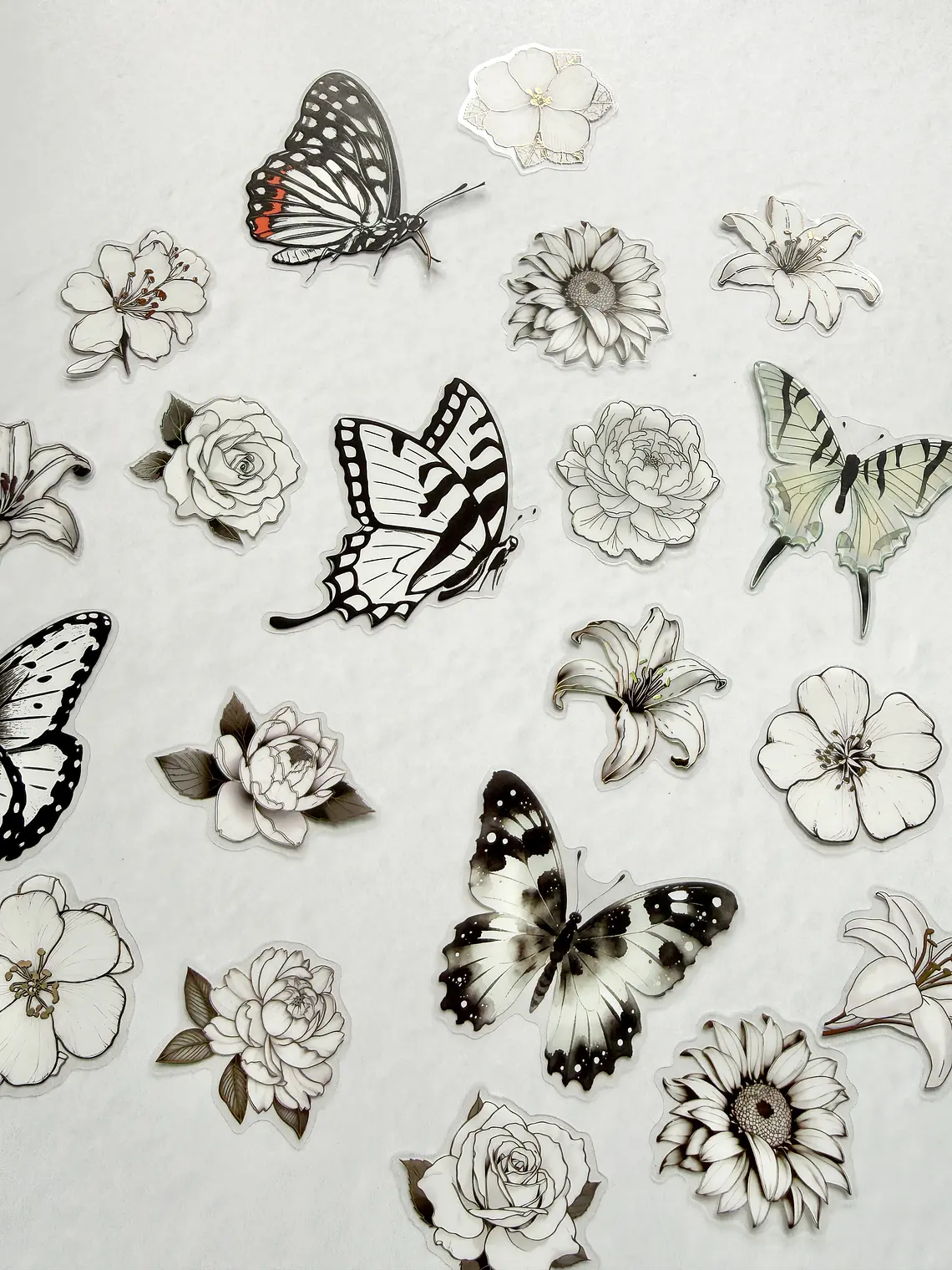 Stickers Florales y Mariposas - 04 1