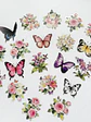 Stickers Florales y Mariposas - 05 - Miniatura 1