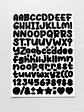 Lámina de Stickers de Letras - Unicolor - Miniatura 15