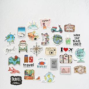 Set Stickers Viaje - 04