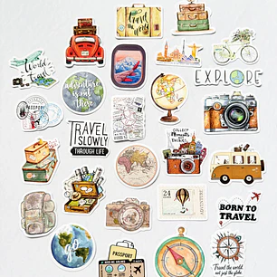 Set Stickers Viaje - 05