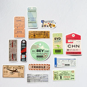 Set Stickers Viaje - 06