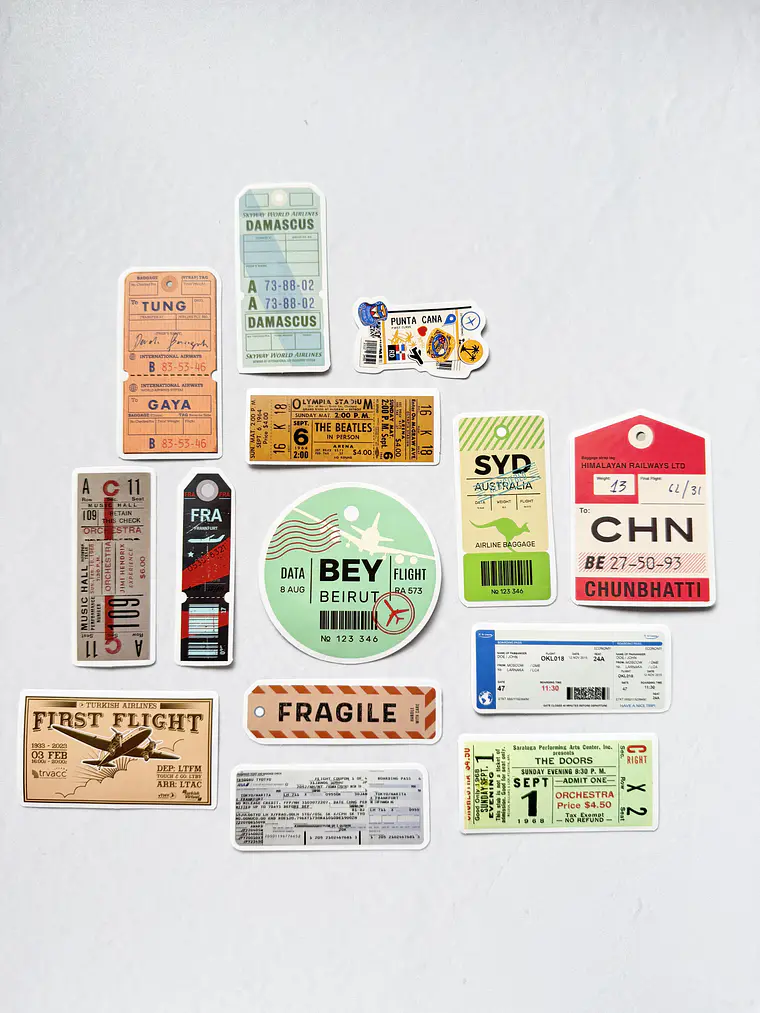 Set Stickers Viaje - 06 1