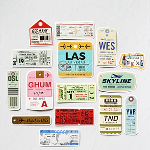 Set Stickers Viaje - 07