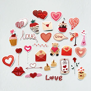 Set Stickers Love - 02
