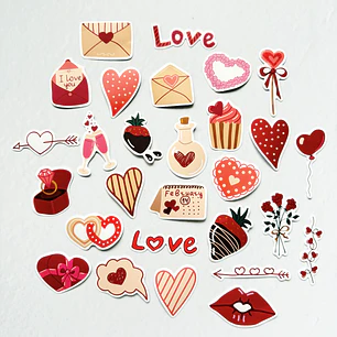 Set Stickers Love - 03