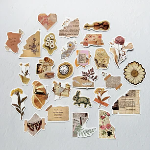 Set Stickers Vintage - 01