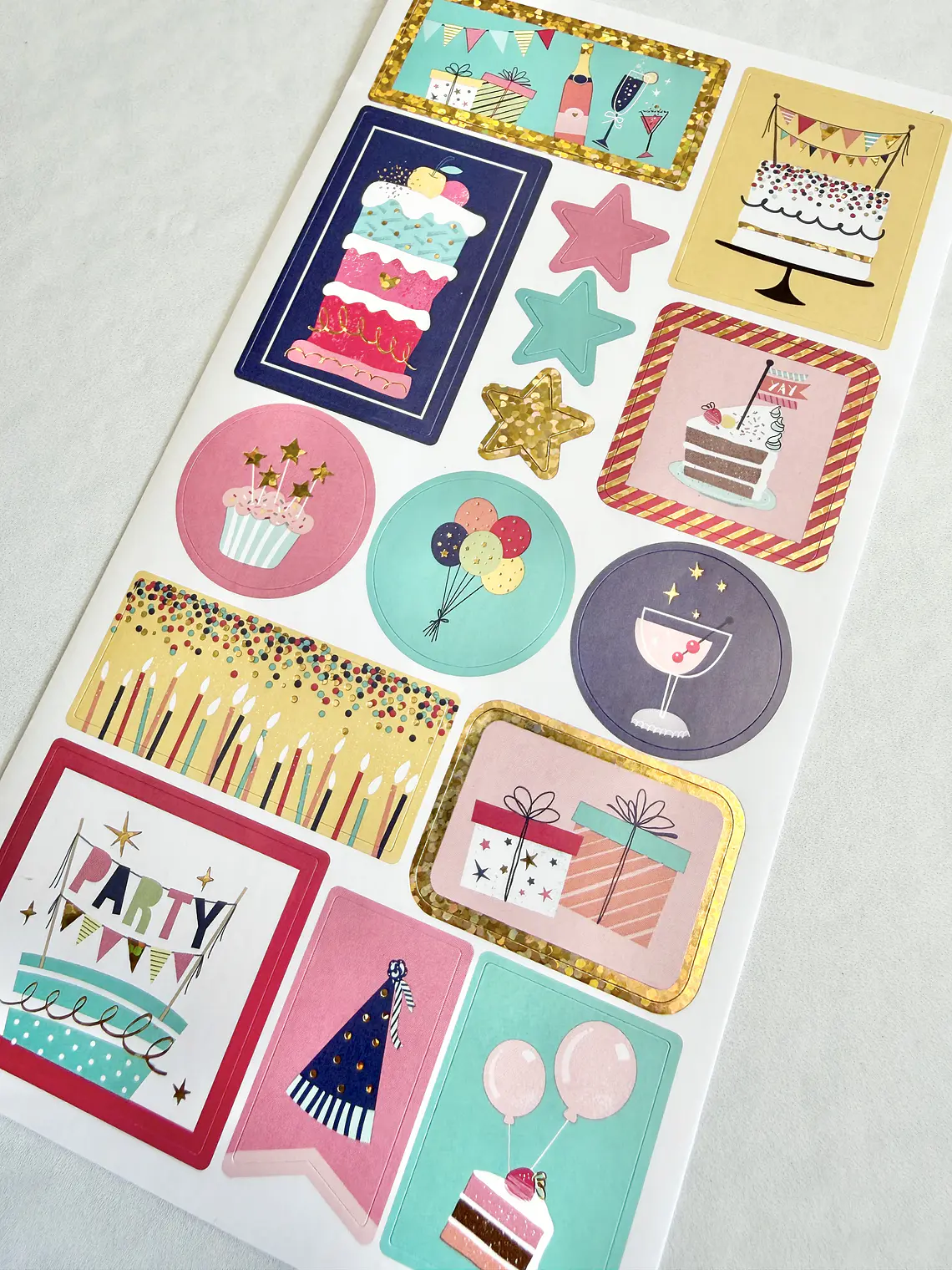 Lámina Sticker Cumpleaños 1