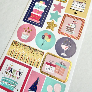 Lámina Sticker Cumpleaños