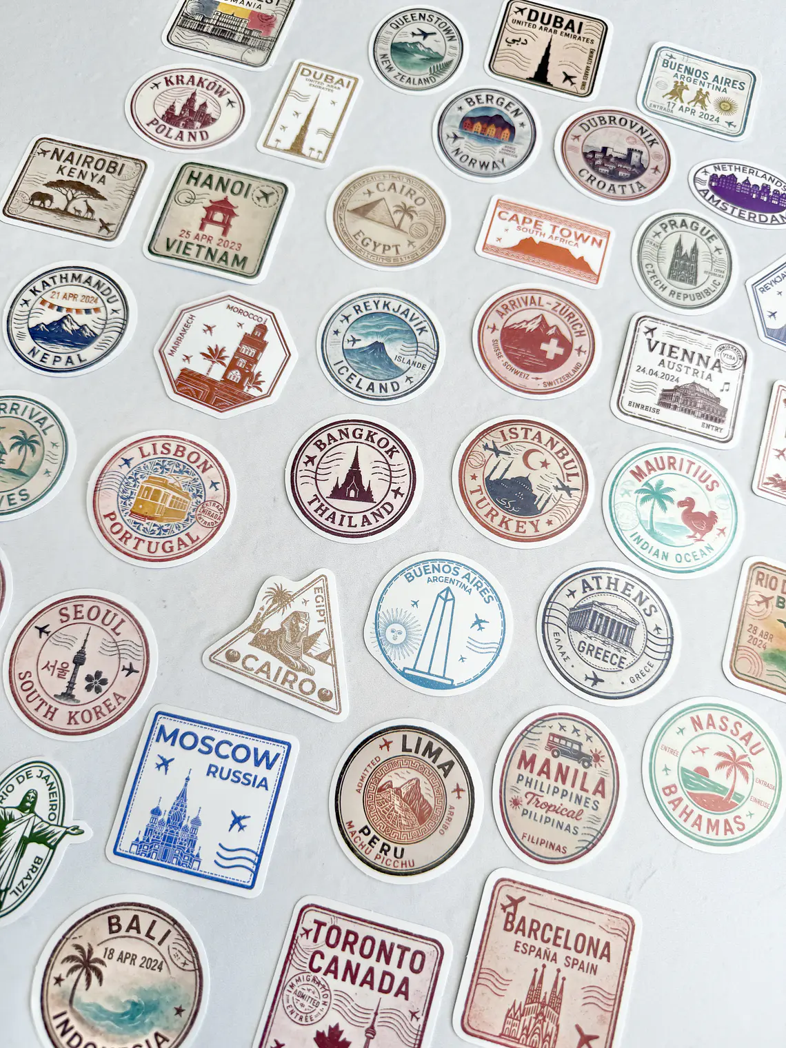 Set Stickers Viaje - 10 2