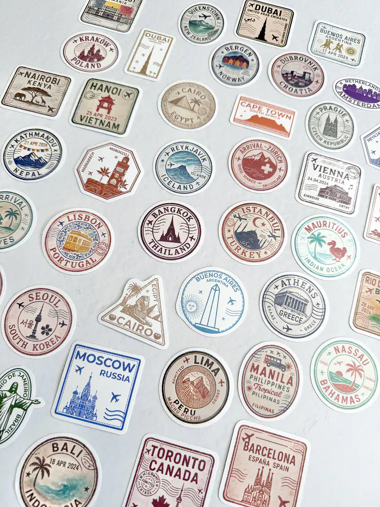 Set Stickers Viaje - 10 2