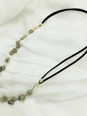 Collar Trenza De Piedras Labradorita