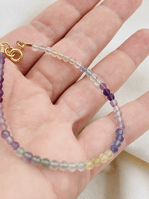 Pulsera piedras Fluorita mini