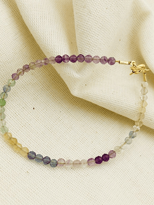 Pulsera piedras Fluorita mini