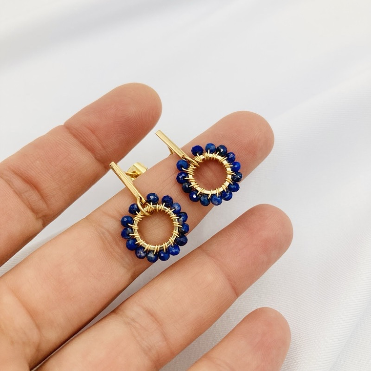 Aretes Margarita Lapislázuli 1