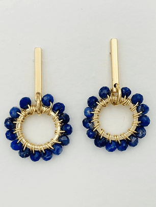 Aretes Margarita Lapislázuli