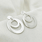 Aretes argollas gruesas de plata - thumbnail 1