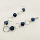 Pulsera argollas de plata y Lapislazuli - Miniatura 3