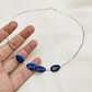 Collar gotas de piedra Lapislazuli - Miniatura 3