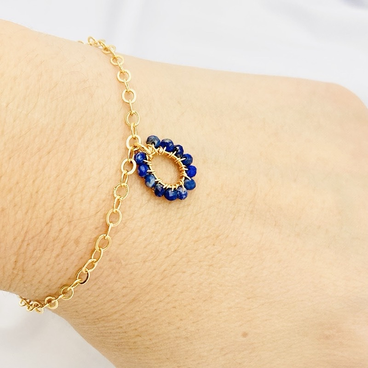 Pulsera Gota Lapislázuli 4