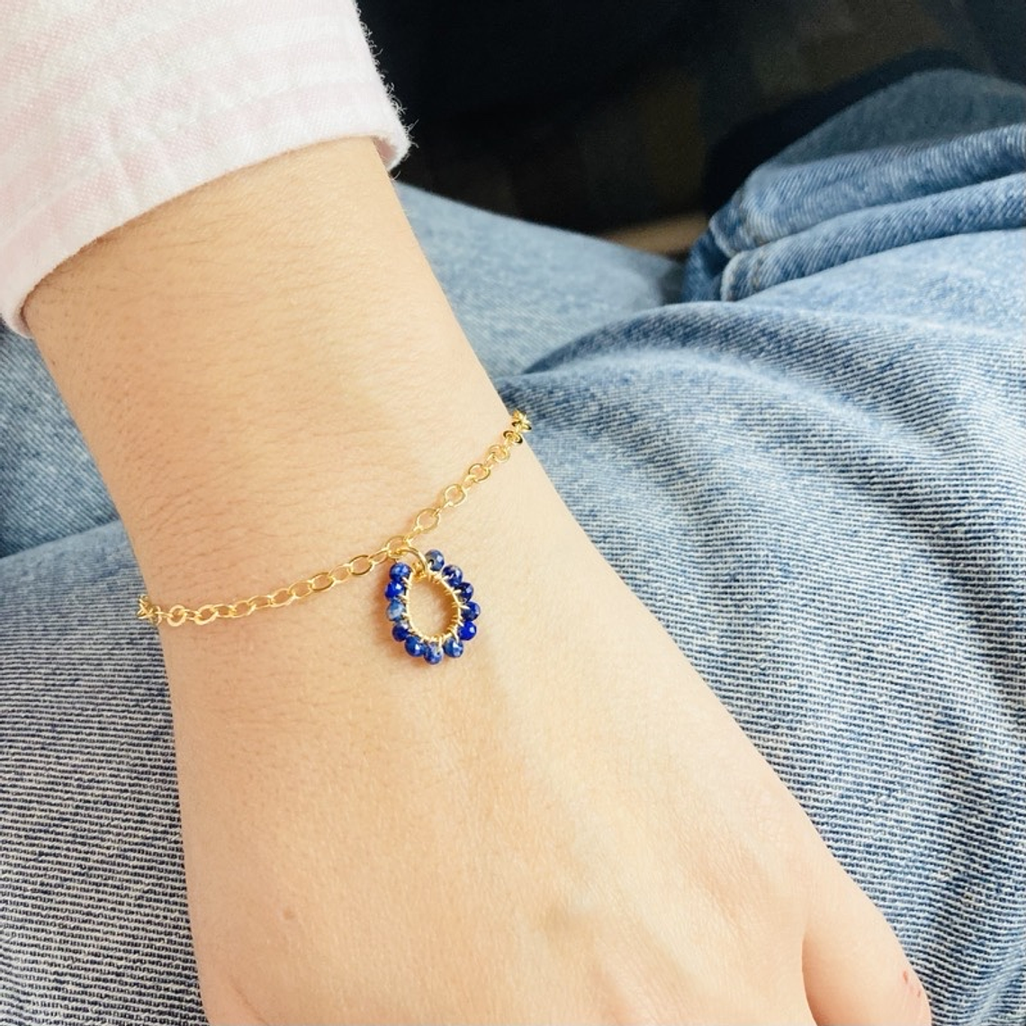 Pulsera Gota Lapislázuli 5