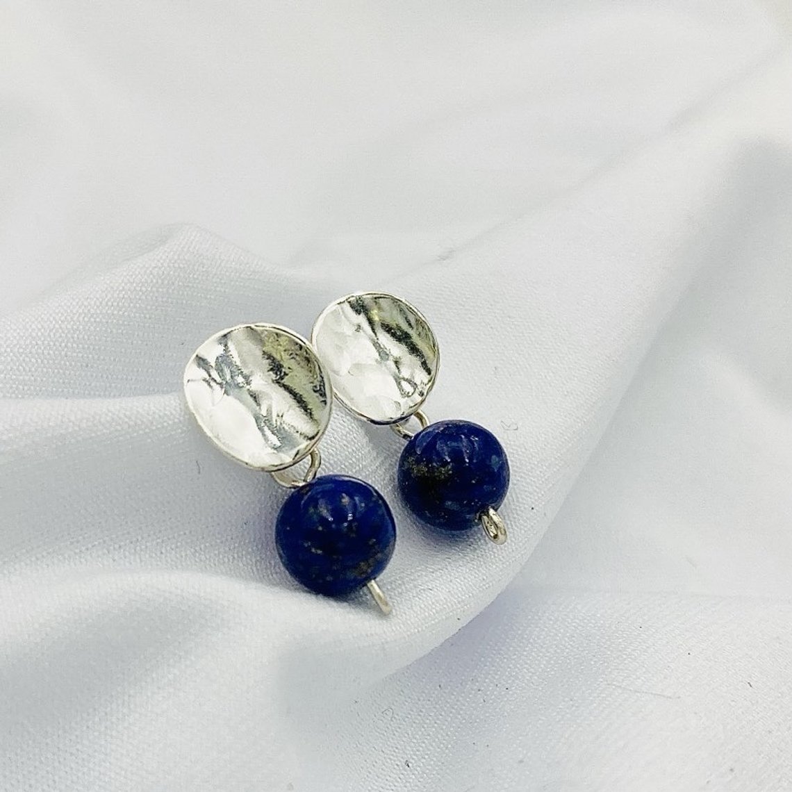 Aretes de Plata y Lapislázuli  1