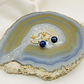 Aretes óvalos dorados con Lapislazuli - Miniatura 4