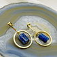 Aretes argolla dorados con Lapislázuli - Miniatura 1