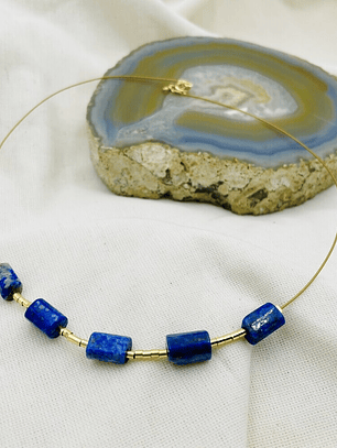 Collar piedras Lapislázuli natural