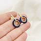 Aretes ¨Margarita¨entorchada con Lapislázuli - thumbnail 1
